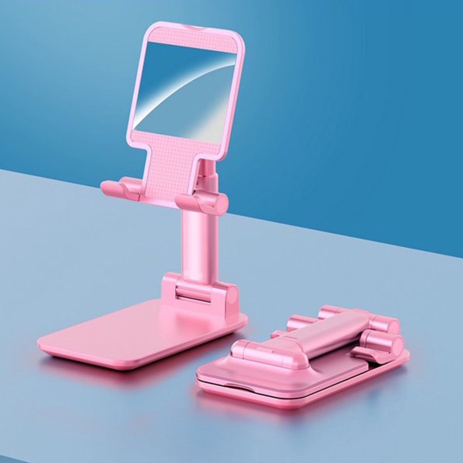 6636 Desktop Cell Phone Stand Phone Holder with mirror Full 3-Way Adjustable Phone Stand for Desk Height + Angles Perfect As Desk Organizers and Accessories. DeoDap 6636 Desktop Cell Phone Stand Phone Holder with mirror Full 3-Way Adjustable Phone Stand for Desk Height + Angles Perfect As Desk Organizers and Accessories. DeoDap